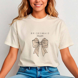 Camiseta Bachelorette de la dama de honor crema de agua