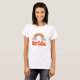 Camiseta Bachelorette de la Novia Retro Daisy Rainbow Groov (Anverso completo)