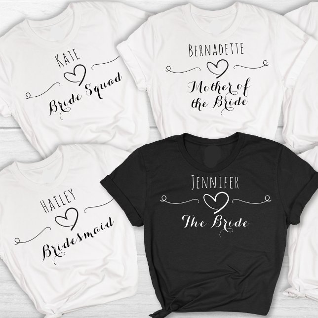 Camiseta Bachelorette Hen Bridal Party Nombre Título Novia (Subido por el creador)