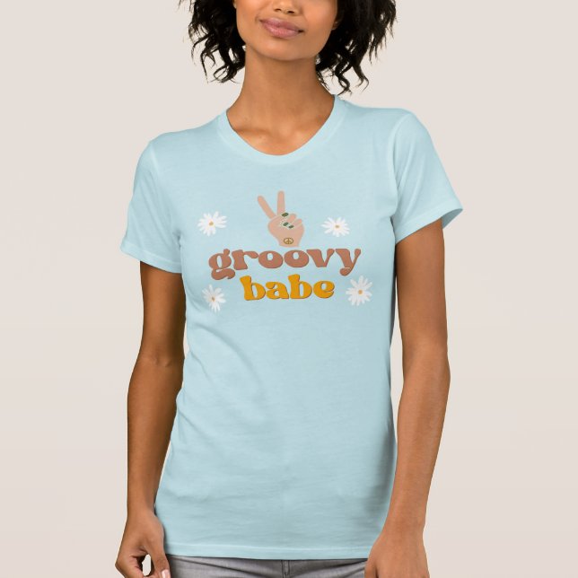 Camiseta Bachelorette Hippie T de SONNY Groovy Babe Retro 7 (Anverso)