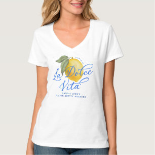 Camiseta Bachelorette La Dolce Vita Personalizada