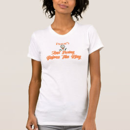 Camiseta Bachelorette Party Bridal Shower Golf Peach Naranj