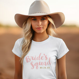 Camiseta Bachelorette personalizada de escuadrón de novia R