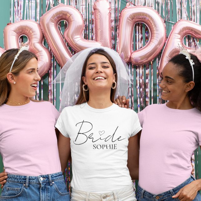 Camiseta Bachelorette personalizada de novia | Nombre perso (Subido por el creador)