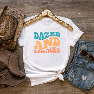 Camiseta Bachelorette Retro Bride Engagement