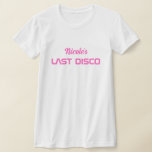 Camiseta Bachelorette Retro Moderna<br><div class="desc">Moderna Bachelorette Retro Space T-Shirt</div>
