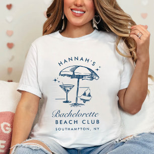 Camiseta Bachelorette Retro moderna Minimalista dama de hon