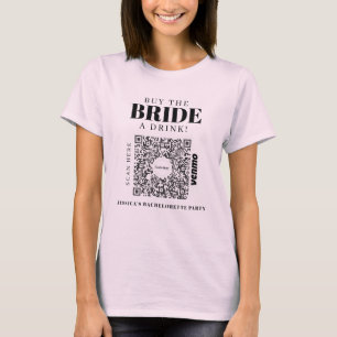 Camiseta Bachelorette Venmo Código QR Comprar A La Novia Un