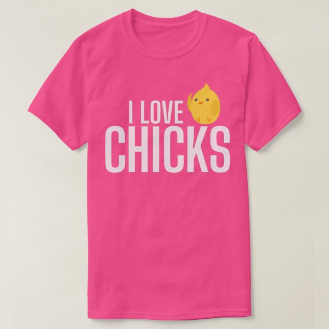 Camiseta Bachelorparty I Love Chicks (Diseño del anverso)