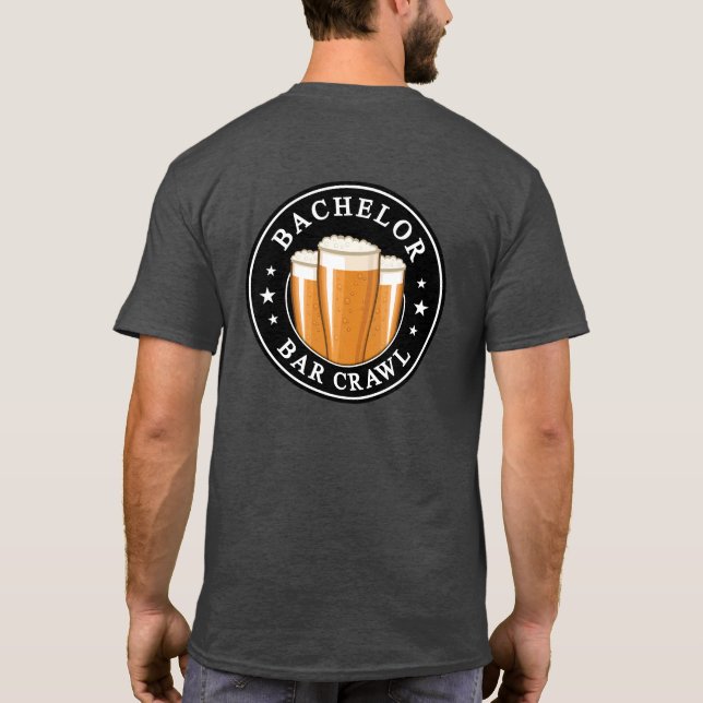 Camiseta Bachiller Bar Crawl - ¡Salud hasta la noche! (Reverso)