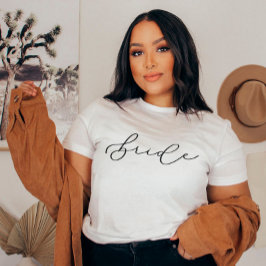 Camiseta Bachillerato con guión corto de novia