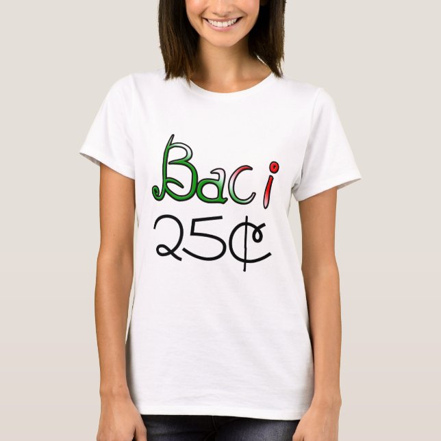 Camiseta Baci (besos) 25 centavos (Anverso)
