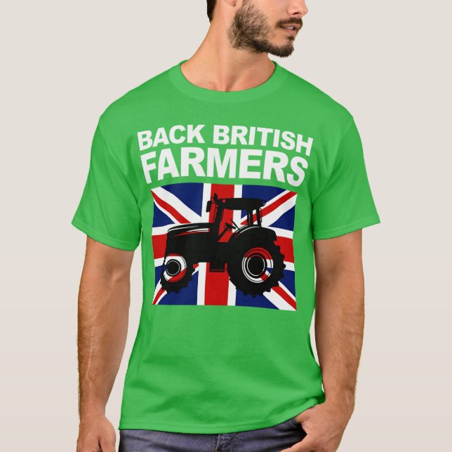 Camiseta Back British Farmers Support UK Farming (Anverso)