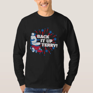 Camiseta Back it Up Terry Funny 4 de Julio Fireworks Graph