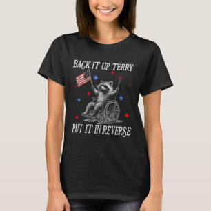 Camiseta Back It Up Terry Ponlo En Reversa Funny Racoon 4t