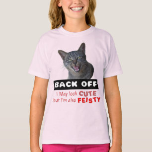 Camiseta BACK OFF Cute Cat - Cute pero Feisty