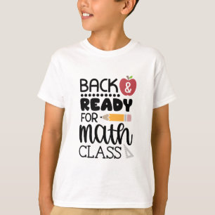Camiseta Back Ready For Math Class