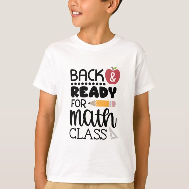 Camiseta Back Ready For Math Class (Anverso)