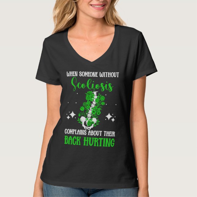 Camiseta Back Surgery Recovery Scoliosis Awareness (Anverso)