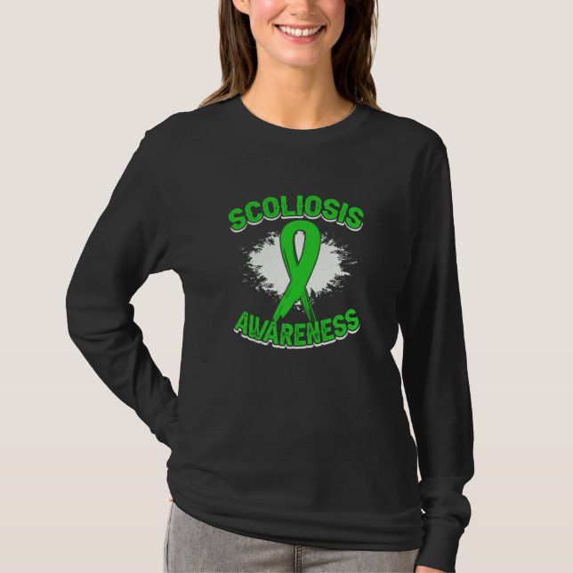 Camiseta Back Surgery Recovery Scoliosis Awareness  18 (Anverso)