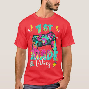 Camiseta Back To School 1st Grade Vibes Video Game Teacher