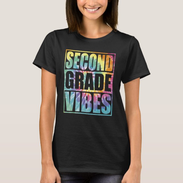 Camiseta Back To School 2nd Grade Vibes Second Grade Teache (Anverso)