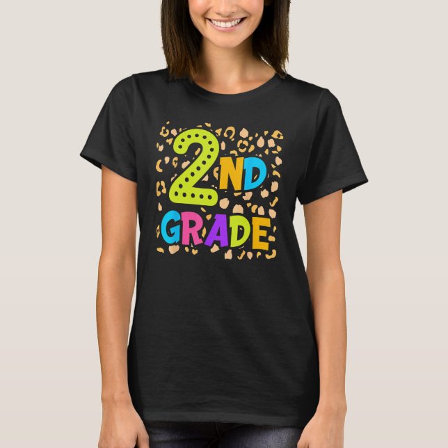 Camiseta Back To School 2nd Second Grade Teacher Student Ki (Anverso)