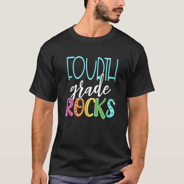Camiseta Back To School 4th Grade Teacher Team Fourth Grade (Anverso)