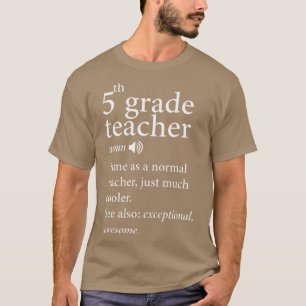 Camiseta Back to school-5th-Grade-Teacher-Funny-Definition-