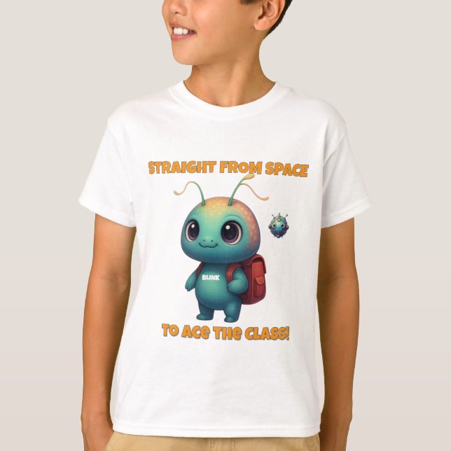 Camiseta Back to School Alien  (Anverso)