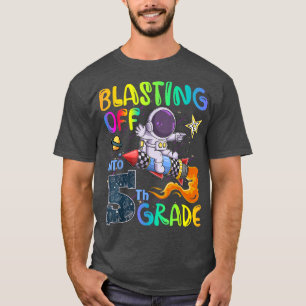 Camiseta Back To School Blasting Off Into 5th Grade Astrona