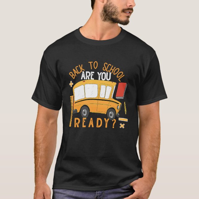 Camiseta Back To School Bus Are You Ready (Anverso)