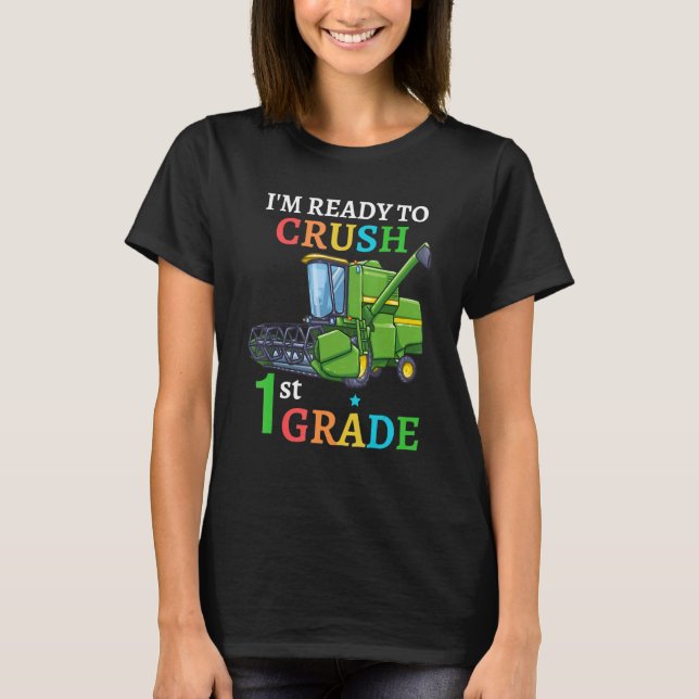 Camiseta Back To School Combine Harvester I'm Ready to Crus (Anverso)