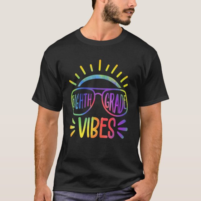 Camiseta Back To School Eighth Grade Vibes Student Teacher  (Anverso)