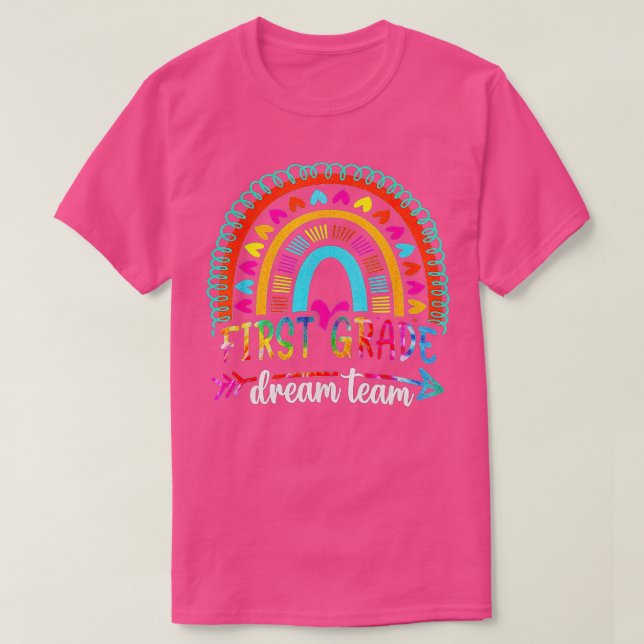 Camiseta Back To School First Grade Dream Team Students Tea (Diseño del anverso)