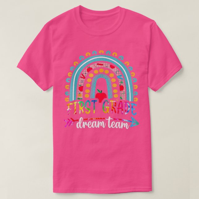 Camiseta Back To School First Grade Dream Team Students Tea (Diseño del anverso)