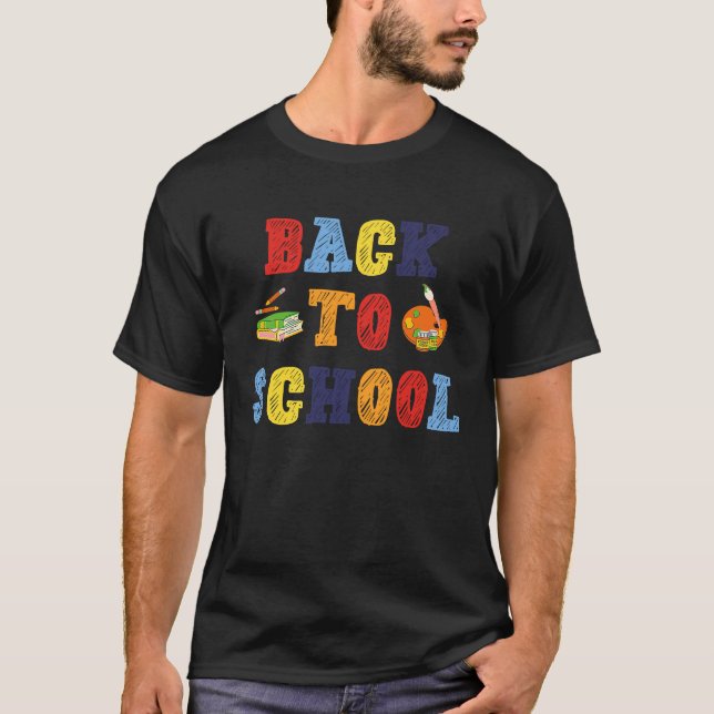 Camiseta Back to School For Teachers Students And Parents (Anverso)