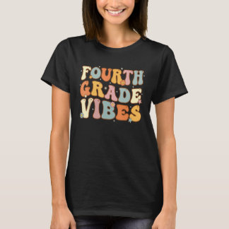 Camiseta Back To School Fourth Grade Vibes Student Teacher 