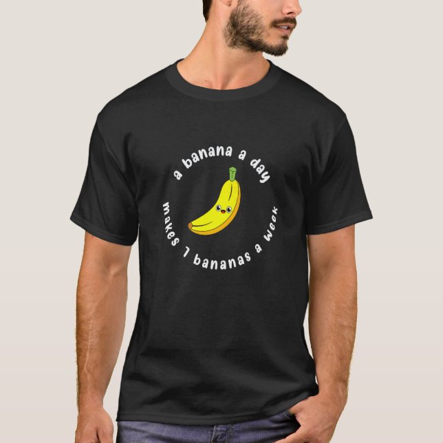 Camiseta Back to school fun math a banana a day makes 7 ban (Anverso)