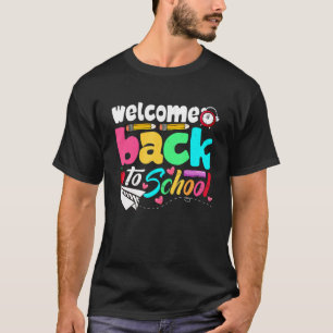 Camiseta Back To School Happy First Day Of School Welcome