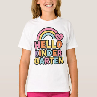 Camiseta Back to School Hello Kindergarten Teacher Kids