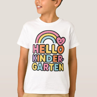 Camiseta Back to School Hello Kindergarten Teacher Kids