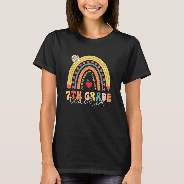 Camiseta Back To School Hello Seventh Grade Teacher 7th Gra (Anverso)
