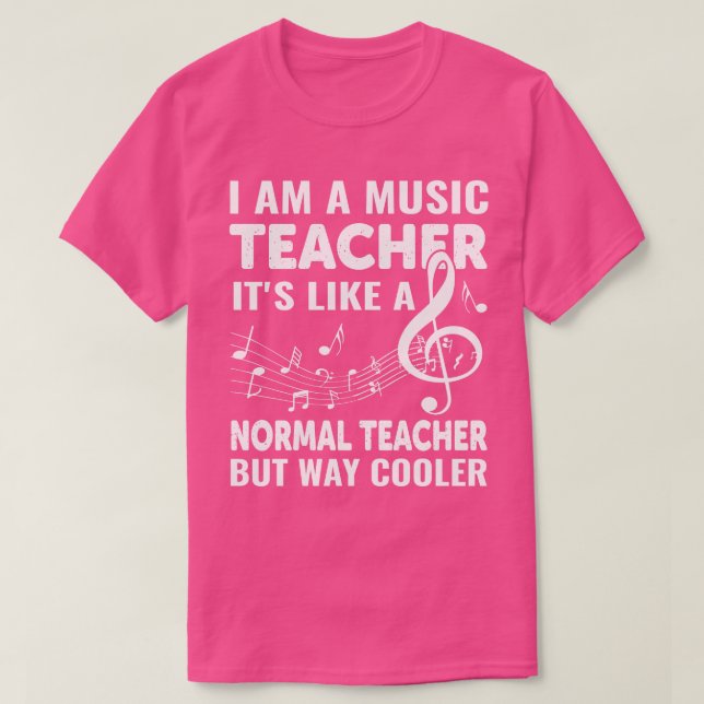 Camiseta Back to school-i am a music teacher it's like a no (Diseño del anverso)