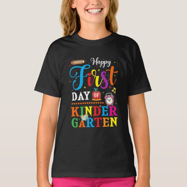 Camiseta Back to School, kindergarten (Anverso)