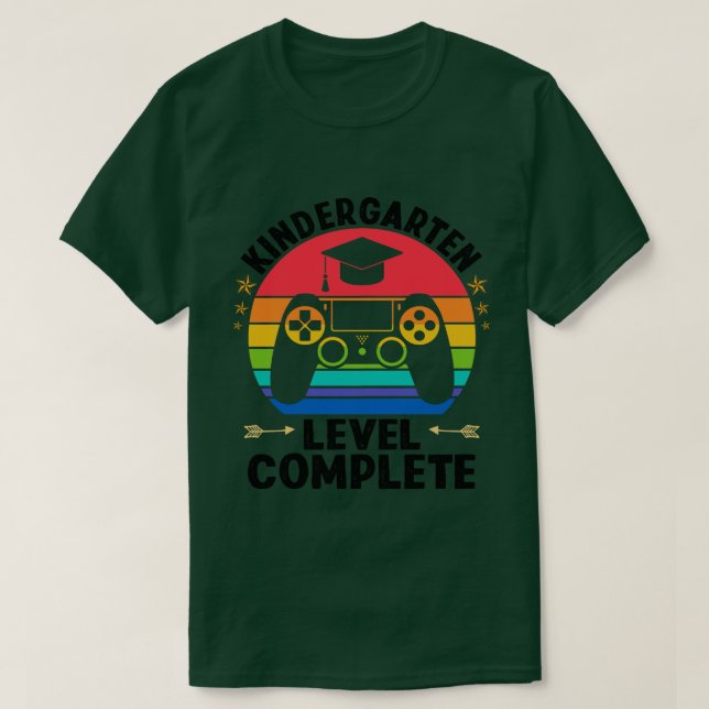 Camiseta Back to school-kindergarten level complete  (Diseño del anverso)