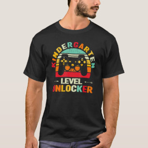 Camiseta Back To School Kindergarten Level Unlocked Video