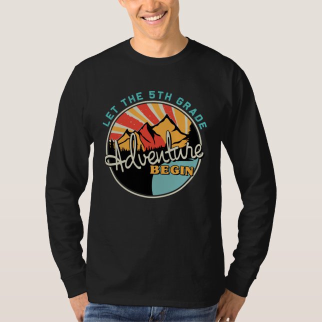 Camiseta Back To School   Let the 5th Grade Adventure Begin (Anverso)