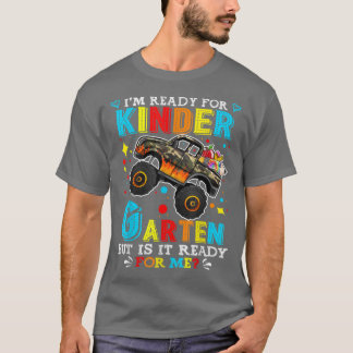 Camiseta Back To School Monster Truck I'm Ready For Kinder 