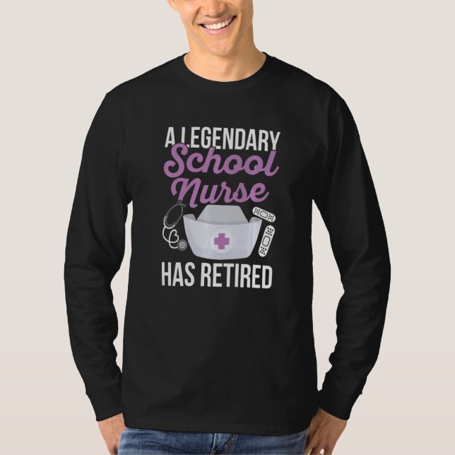 Camiseta Back to School nurse Quote for a Retired School nu (Anverso)